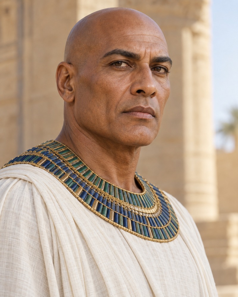 Pharaoh confronted by Moses — recurring portrayal in Tuesdays With Tony